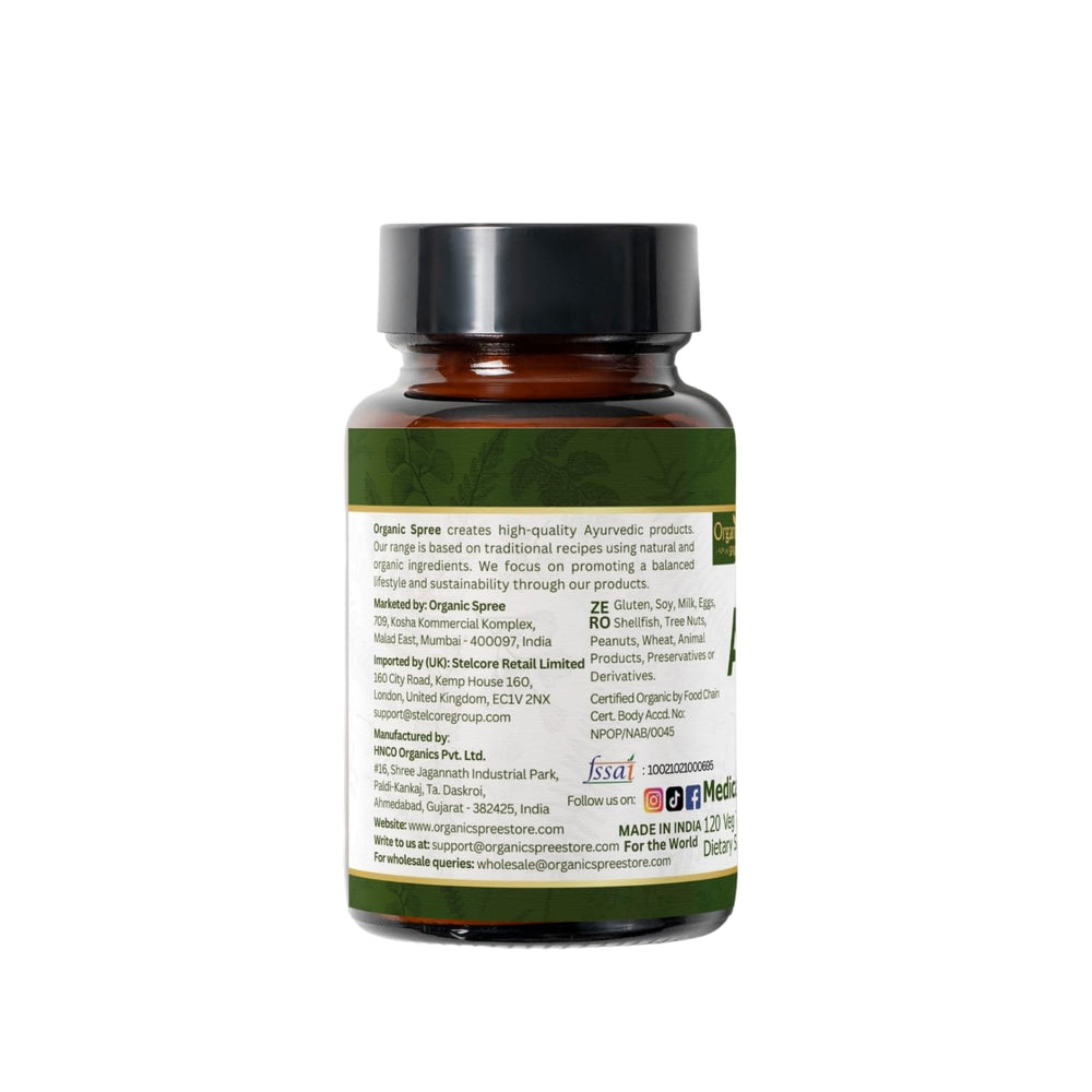 Serving size and product details on Organic Spree Alfalfa packaging