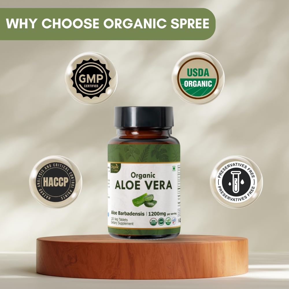 GMP-certified facility used to produce Organic Spree Aloe Vera Tablets