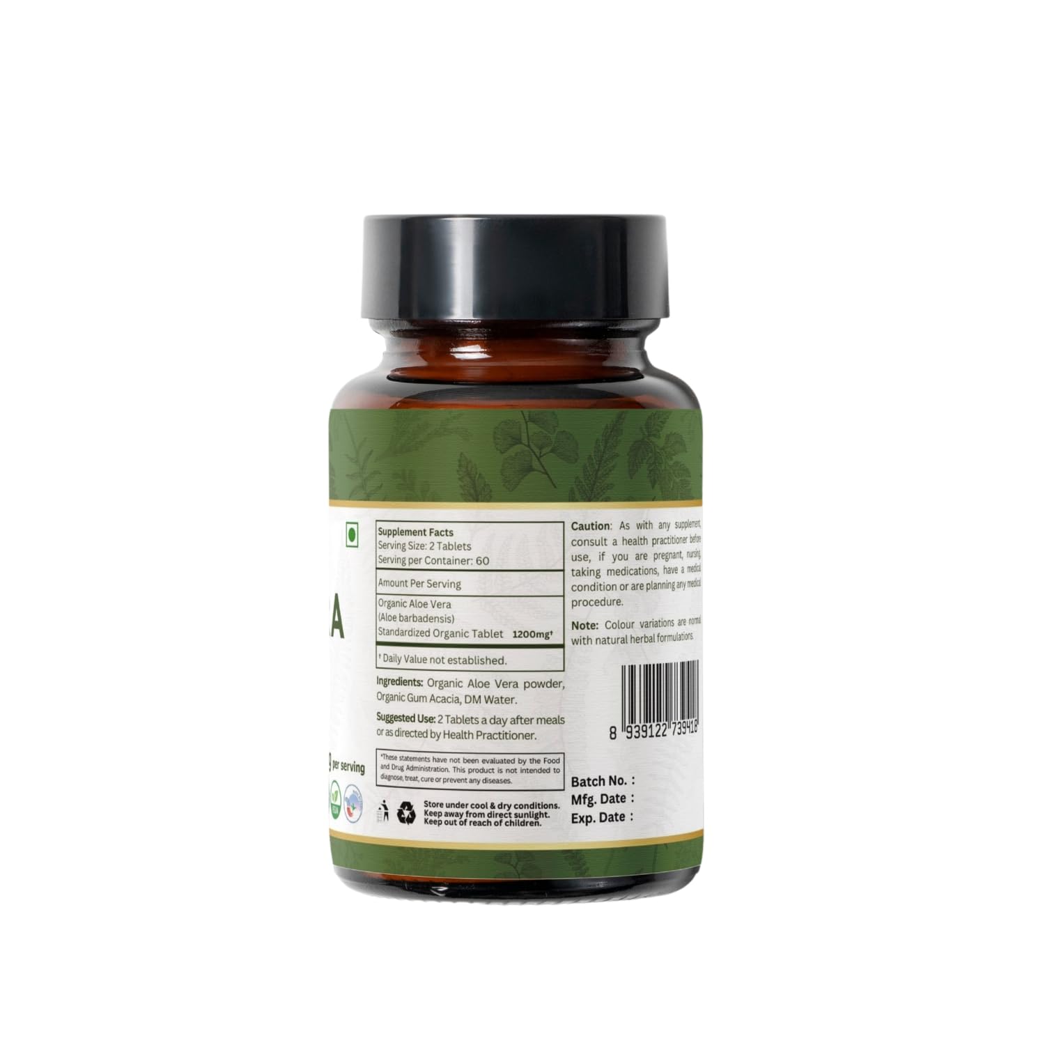 Storage guidance scene for Organic Spree Aloe Vera Tablets