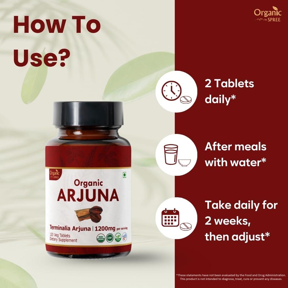 Close-up of Arjuna tablets inside the bottle