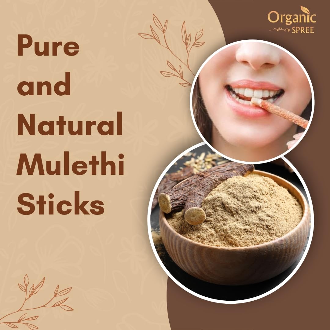 Dried Mulethi root sticks ready for tea or infusion