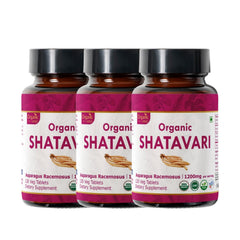 Organic Spree Shatavari 120 tablets bottle label