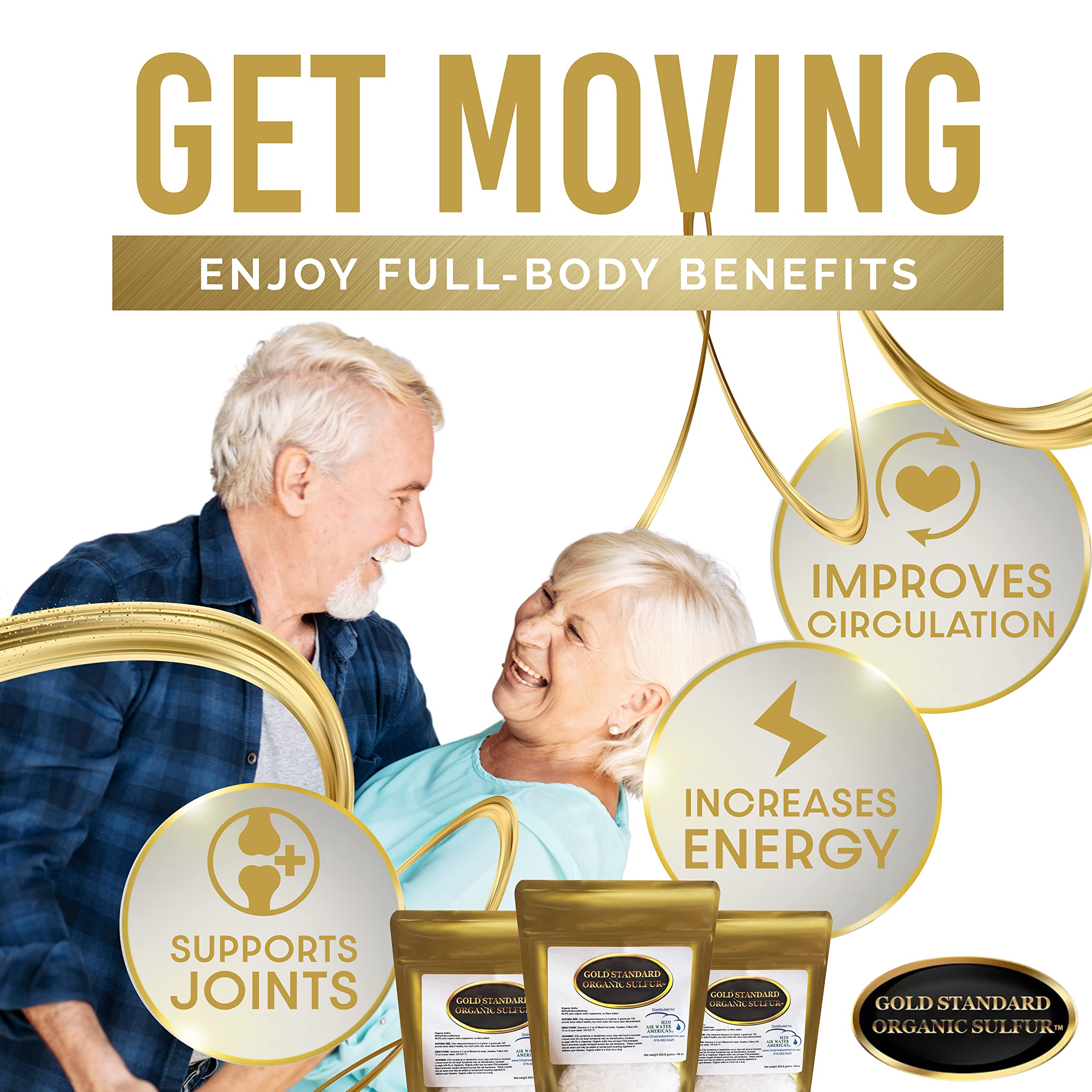 Organic sulfur MSM crystals in large granular flakes