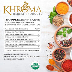 Serving size information for Organic Trace Minerals