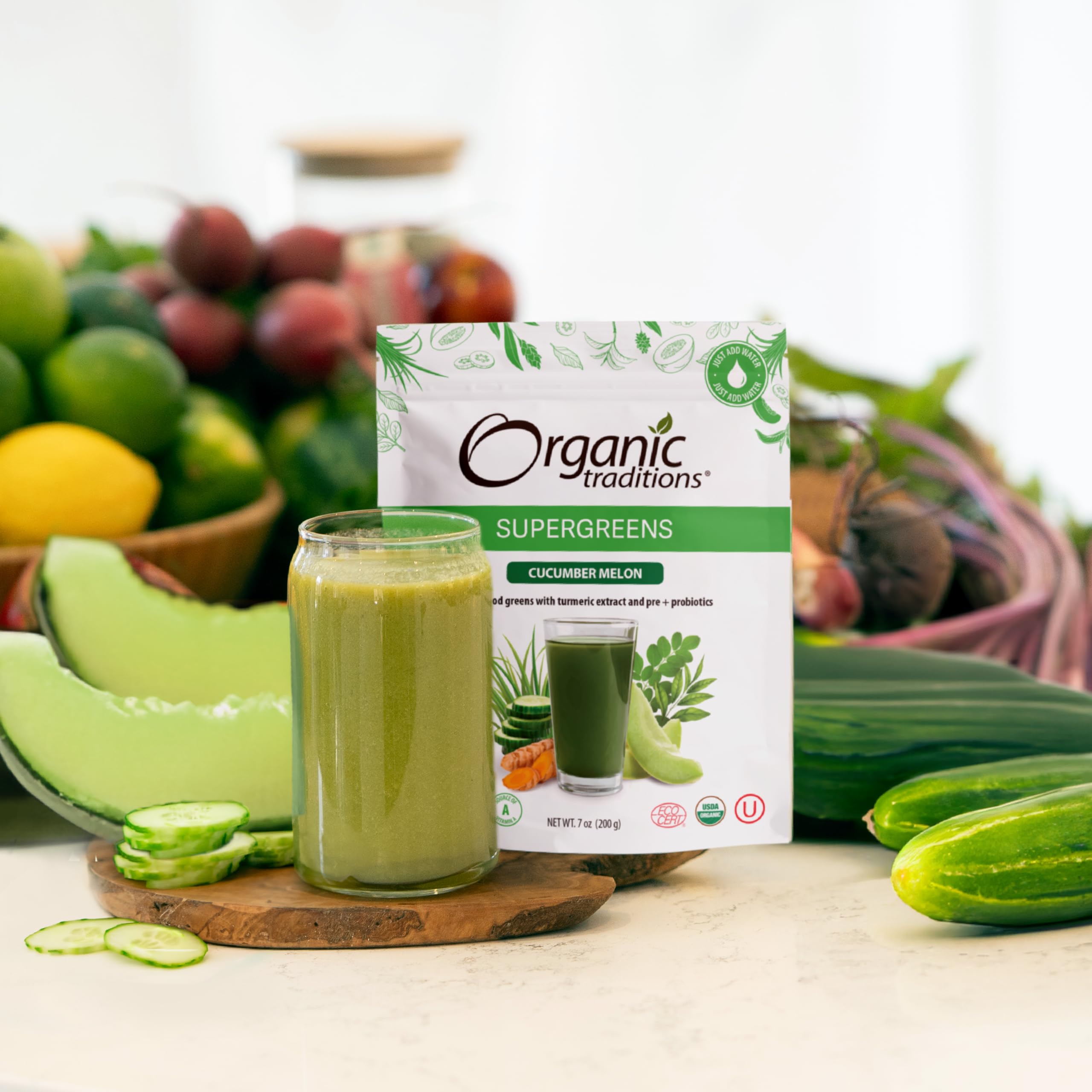 Organic Traditions Super Greens Powder 200g / 7oz bag