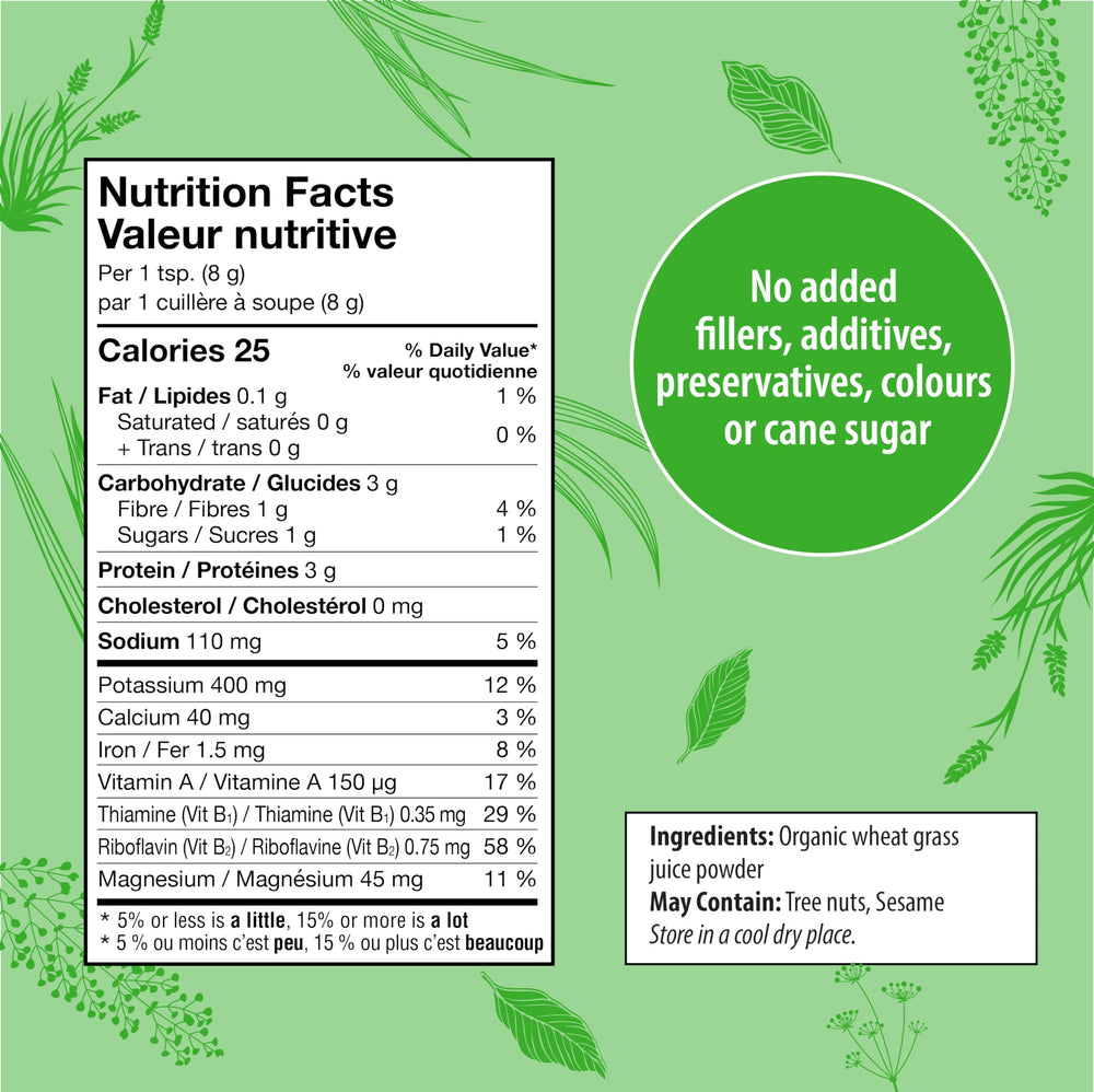 How to use Organic Traditions wheat grass powder - 1 tsp