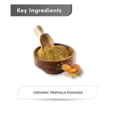 Organic Triphala ingredients: Amla Bibhitaki Haritaki