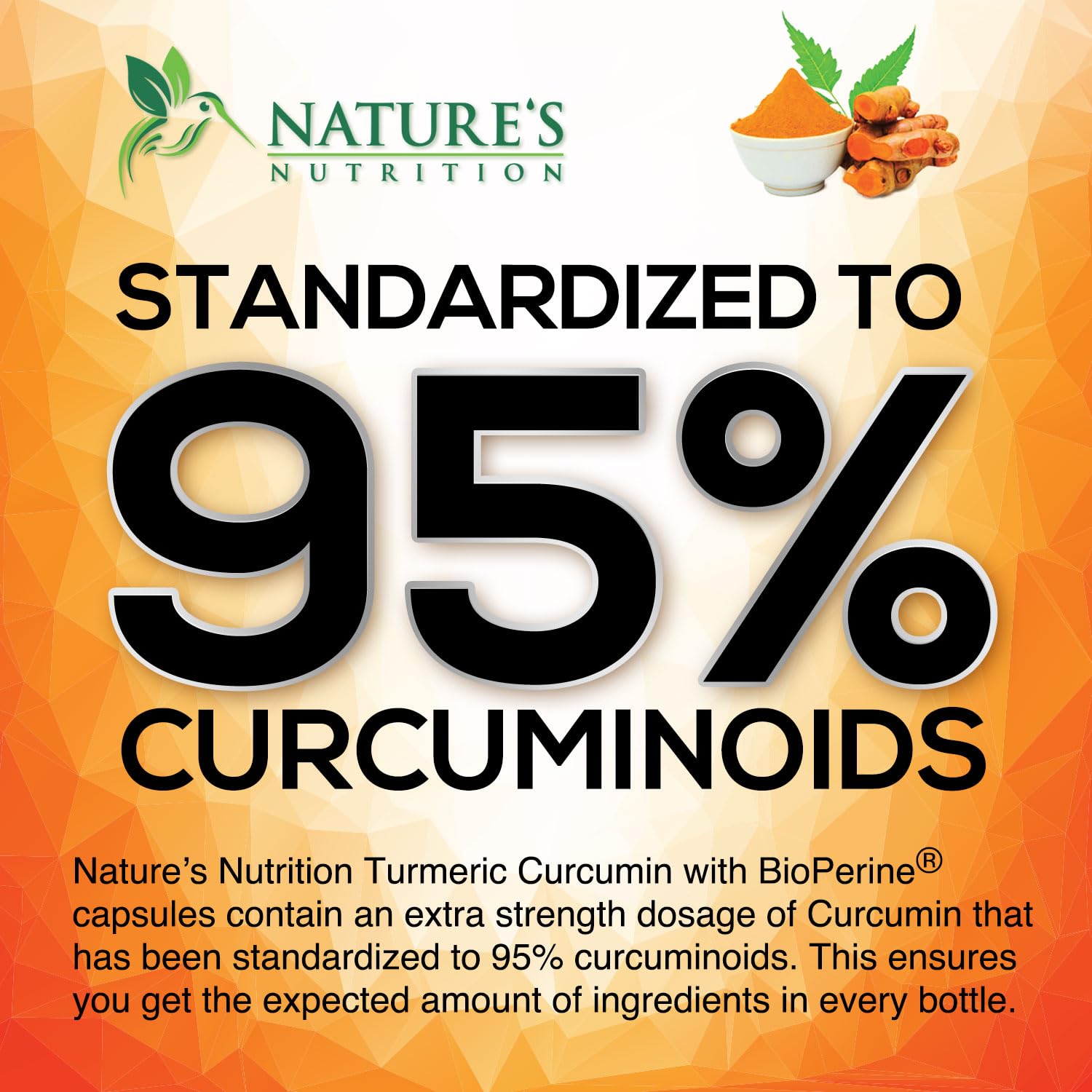 Organic turmeric and ginger ingredients