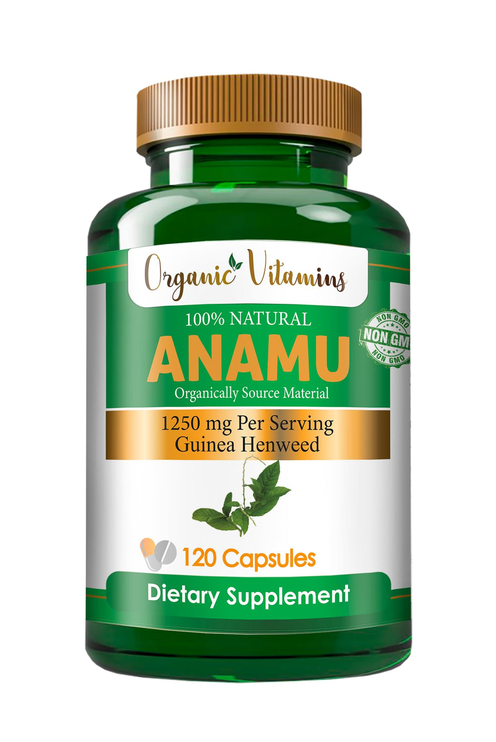 Made in USA organic Anamu packaging