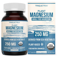 Organic whole-food magnesium from sea vegetable complex, 60 capsules