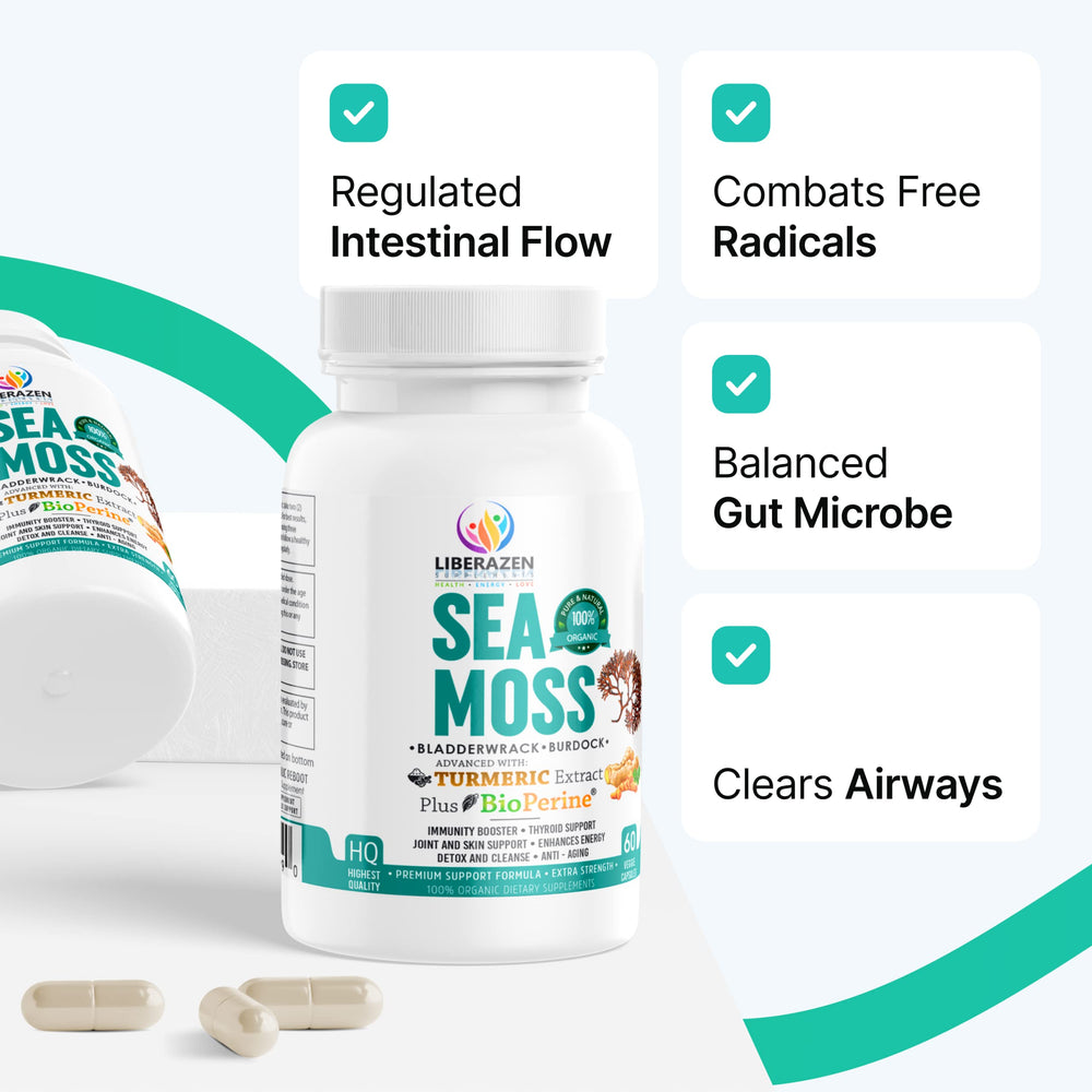 Organic wildcrafted sea moss ingredients