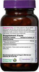 Certified organic Wormwood tops freshly milled for potency