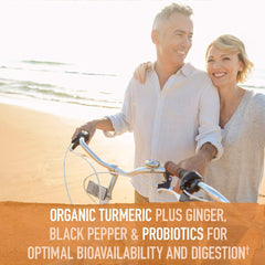 Organic whole turmeric root and ginger root for inflammation support