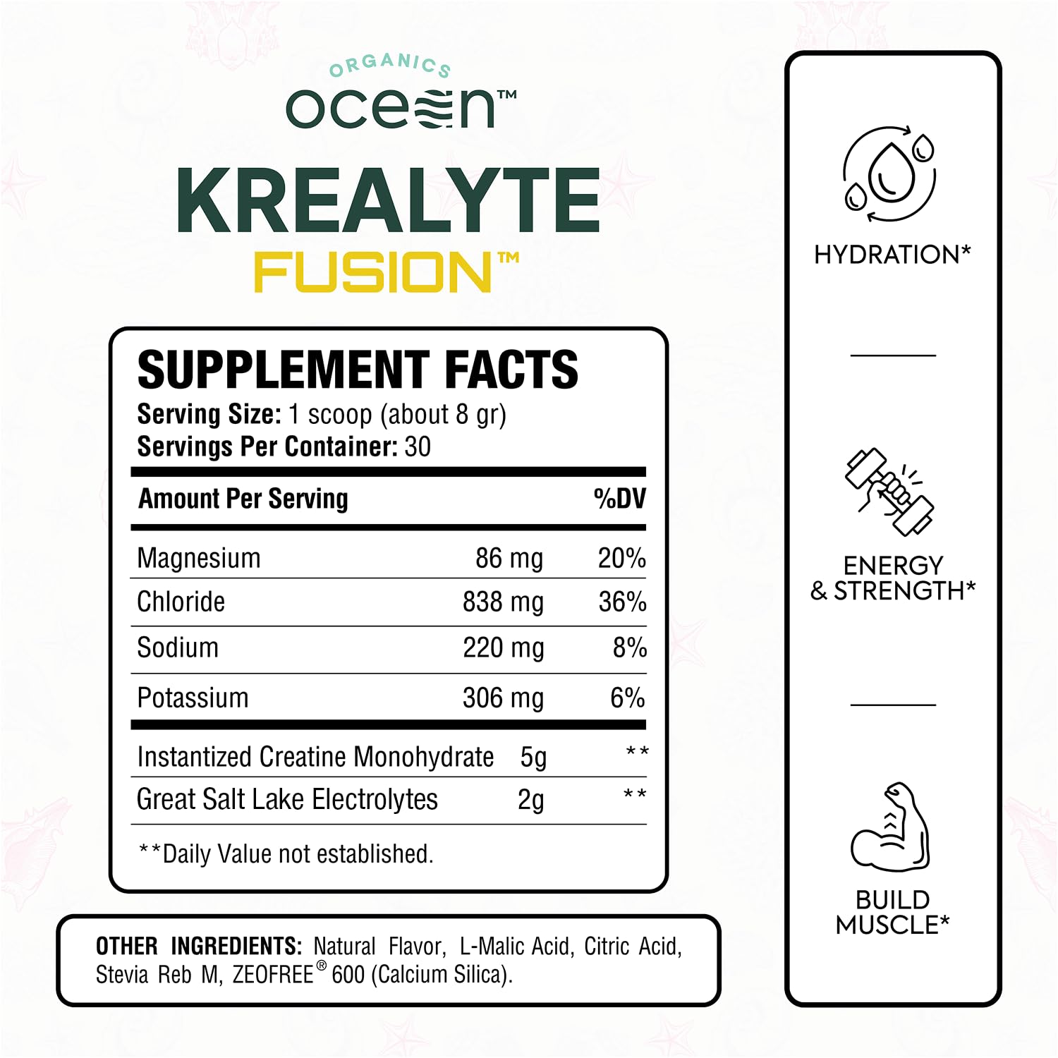 Close-up of Krealyte Fusion powder being scooped