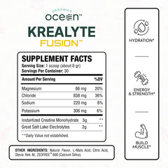 Close-up of Krealyte Fusion powder being scooped