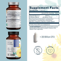 Balance Probiotics capsules showing vegan formula