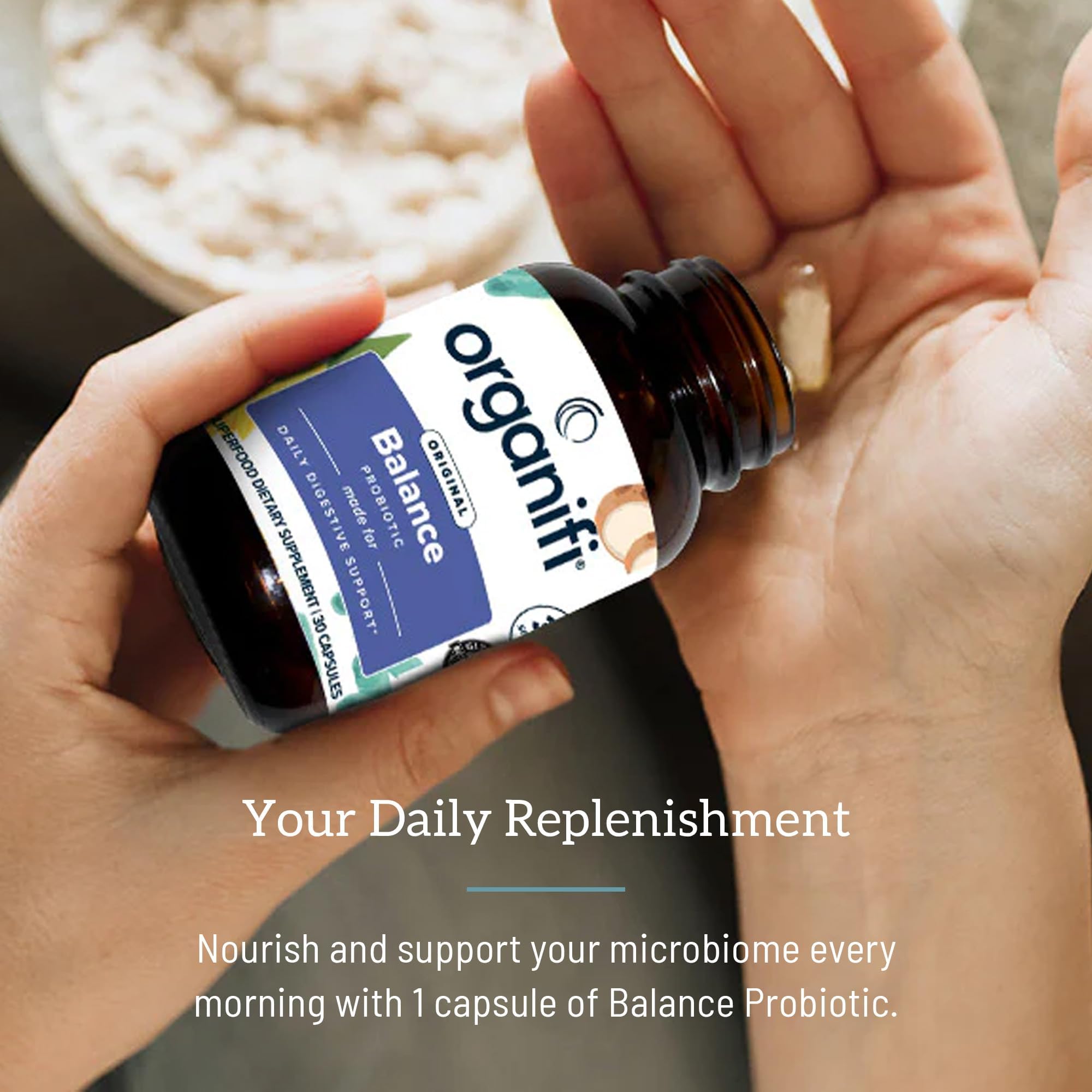 Graphic highlighting immune support and gut health