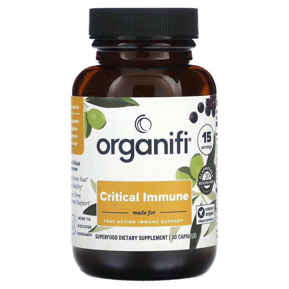 Hero image of Organifi Critical Immune 30-capsule bottle