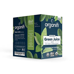 Close-up of Organifi GO Packs Green Juice powder travel pack