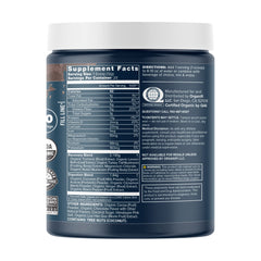 Pouring Organifi Gold Chocolate into a mug