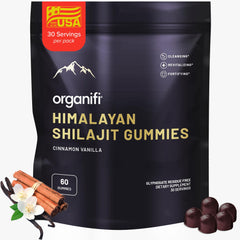 Organifi Shilajit Gummies bottle with label visible
