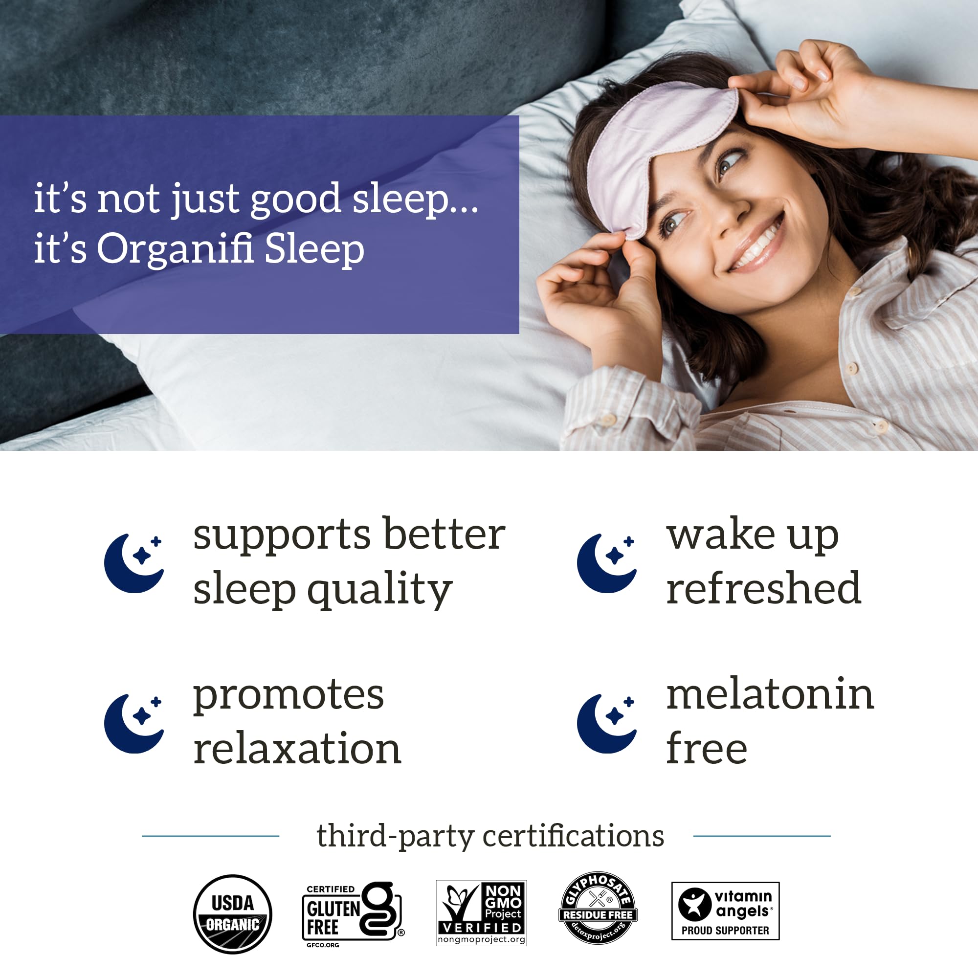 Pouring Organifi Sleep powder into water to mix