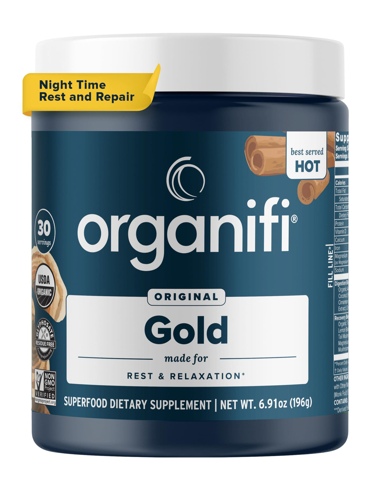 Organifi Gold container packaging