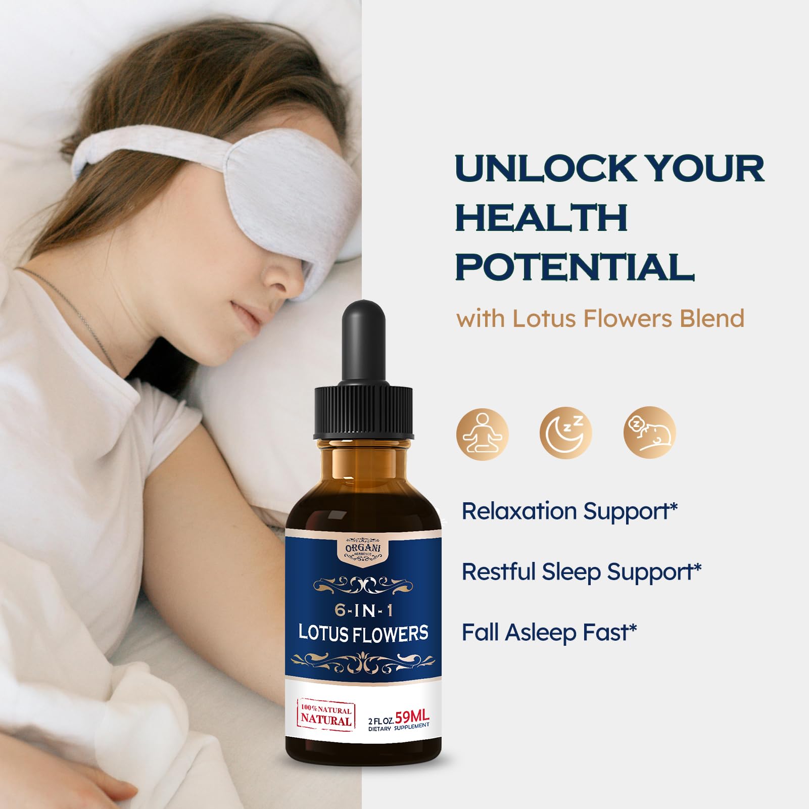 Dropper releasing Lotus Flowers Extract Drops