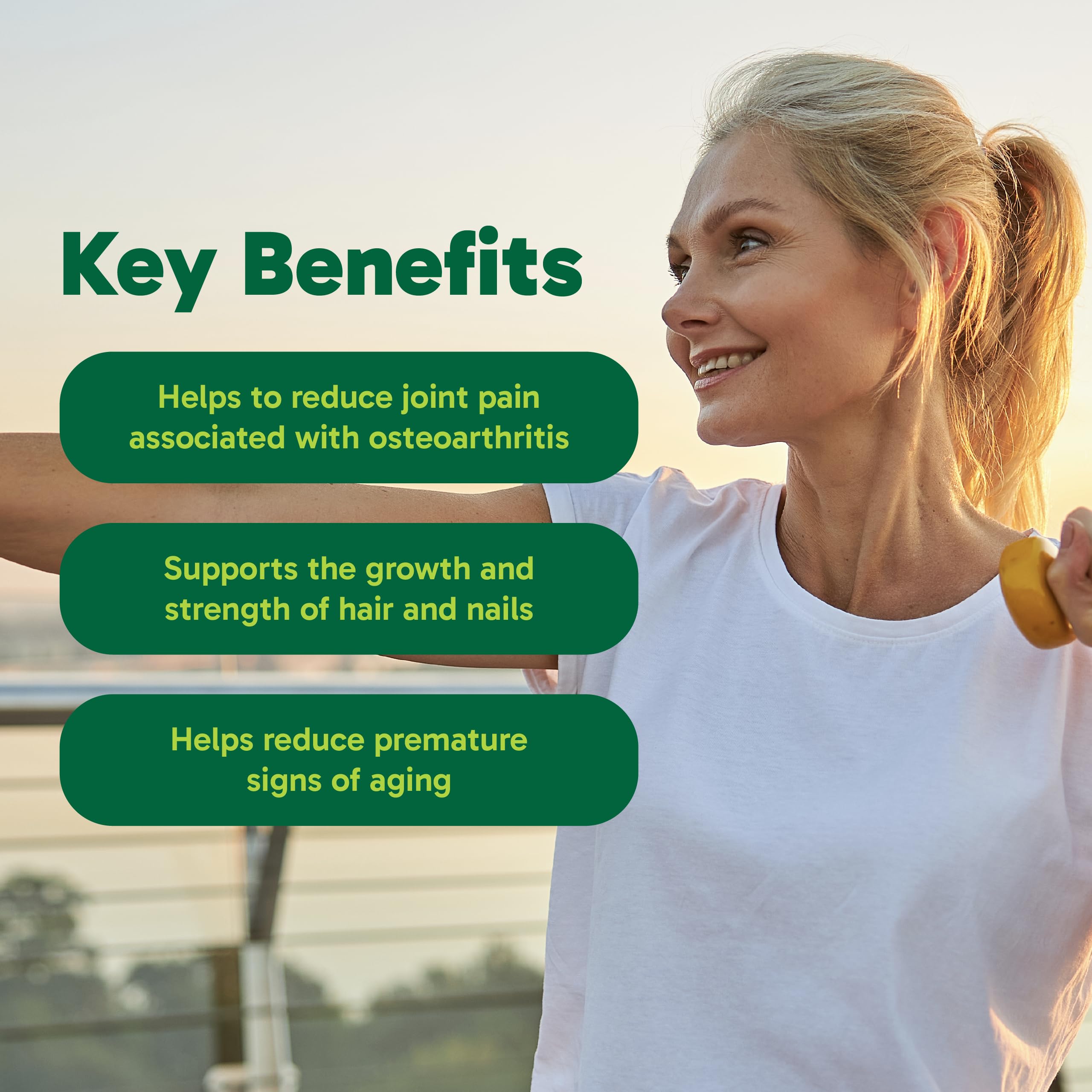 Close-up of salmon collagen capsule