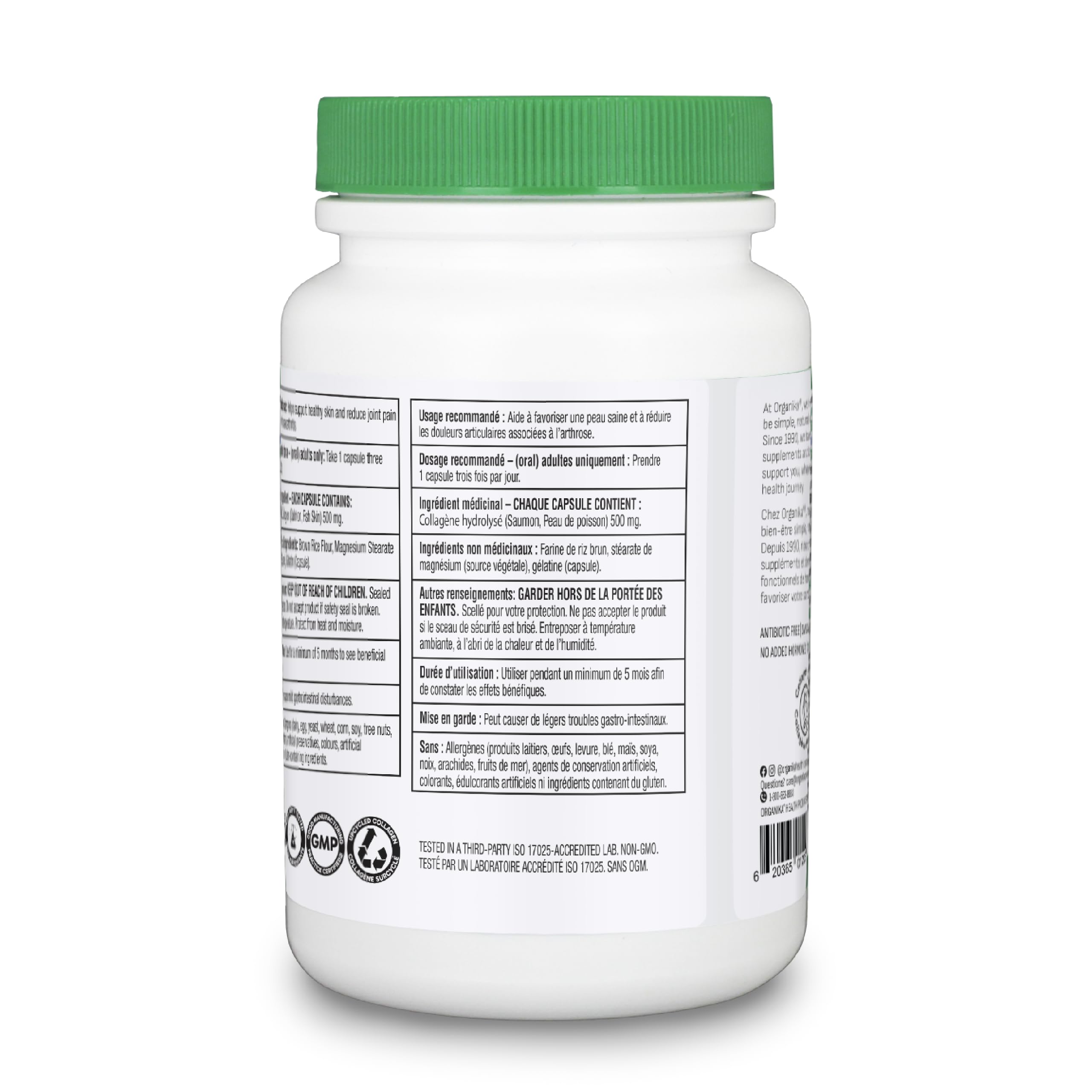 Sustainably sourced wild salmon marine collagen illustration