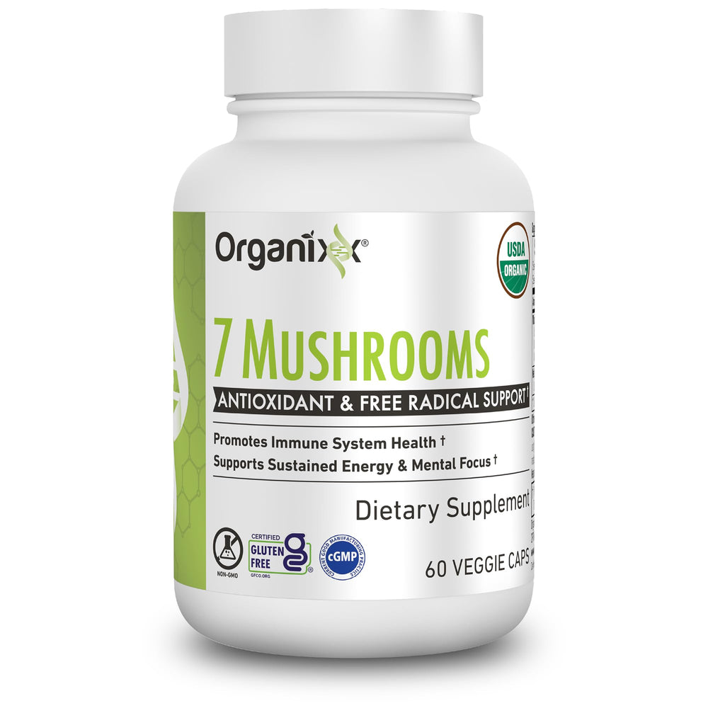 Vegan capsules and packaging of Organixx supplement