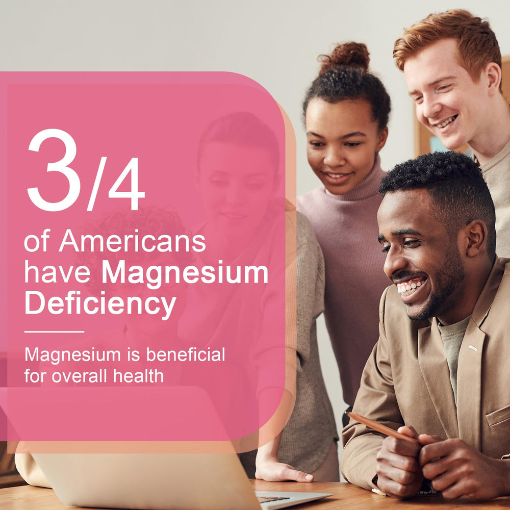 Packaging highlights Non-GMO and vegan magnesium glycinate