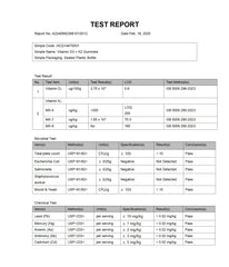 Serving suggestion showing two gummies per day for 9000 IU