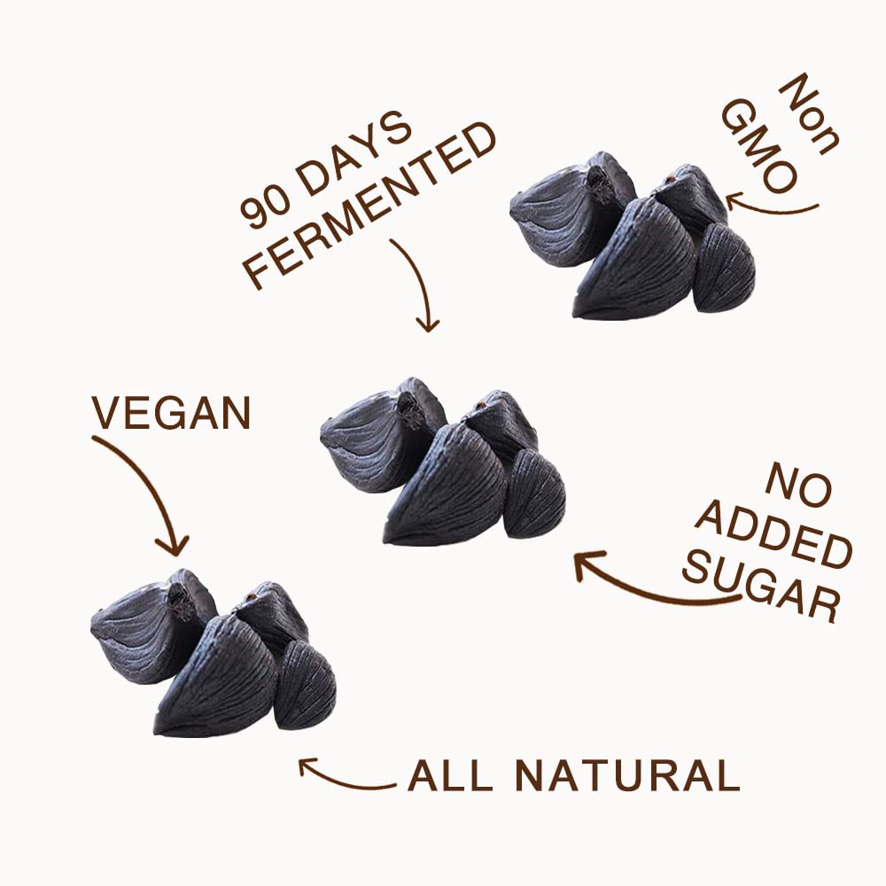 Fermentation aging of black garlic cloves