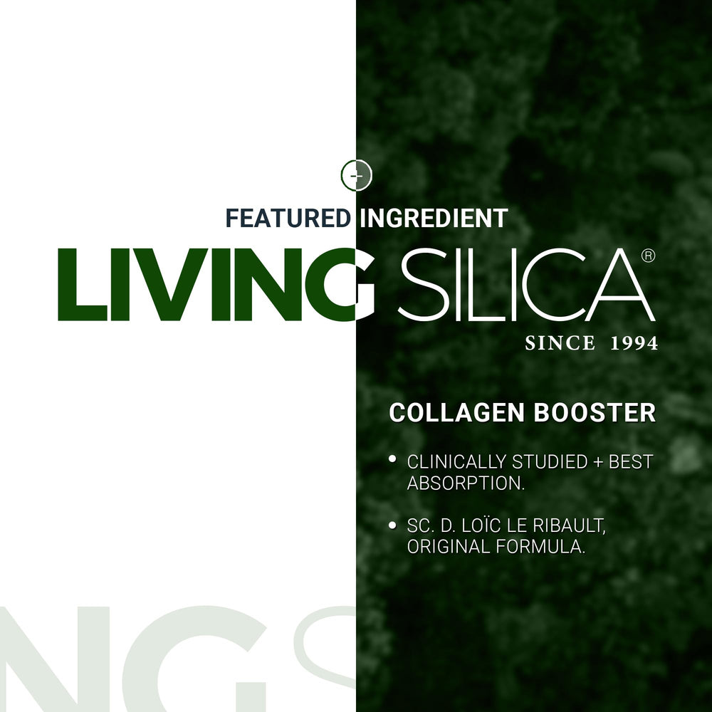 Vegan and GMO-free certification label for Orgono Living Silica