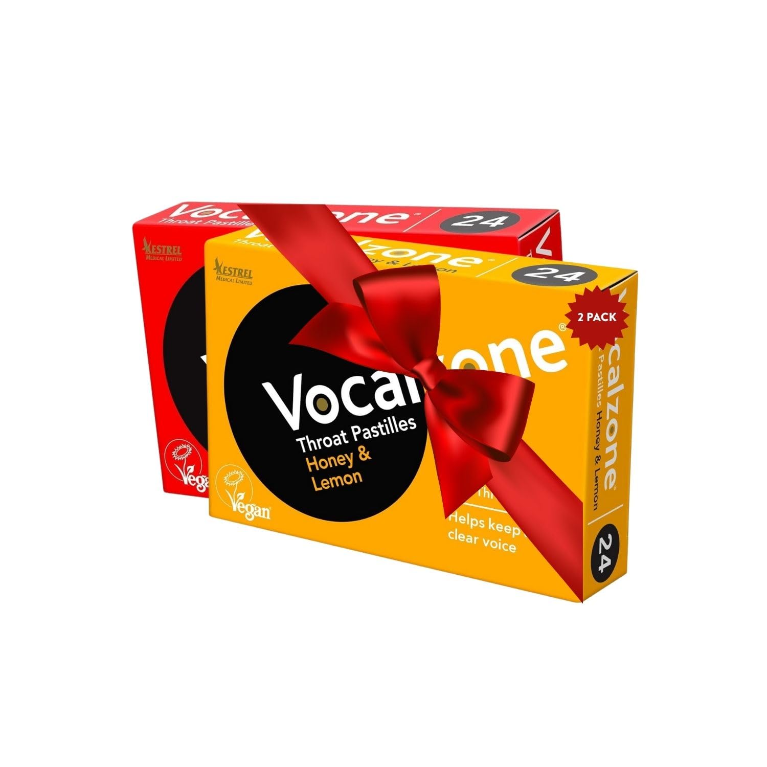 Original & Honey Lemon Pastilles Bundle – 48 sugar-free herbal lozenges for voice care and throat comfort