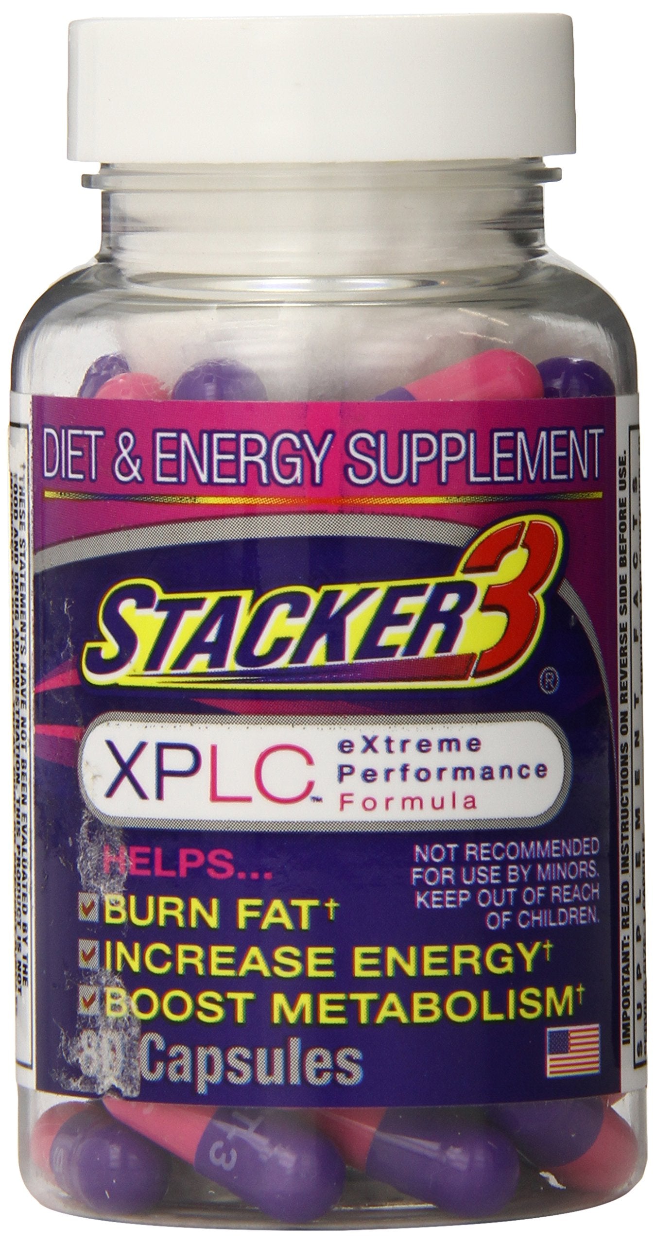 Original Stacker 3 XPLC bottle – 80 capsules