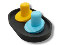 Pastel pink 3D printed iO toothbrush head organizer