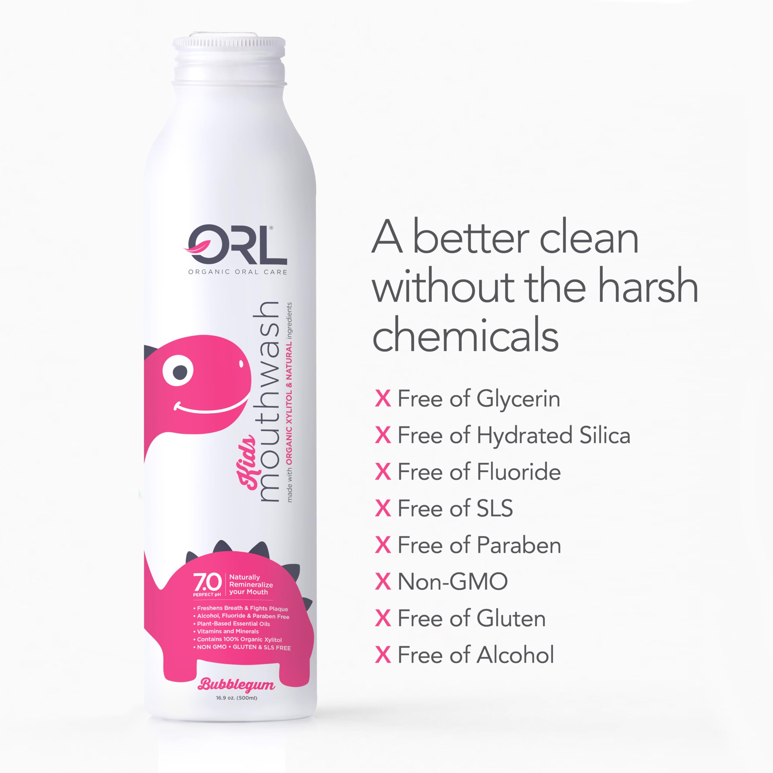 ORL Kids mouthwash alcohol-free formula