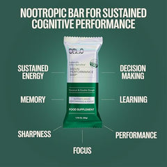 Orlo Brain Performance Bar ingredients spotlight with spirulina and L-theanine for clarity.