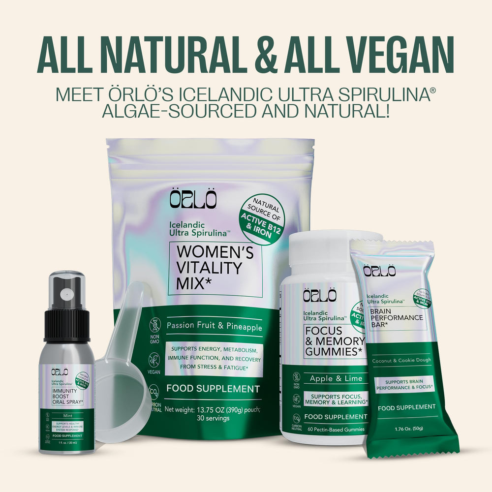 Orlo Brain Performance Bar wellness ingredients: Lion’s Mane and Vitamin B6.