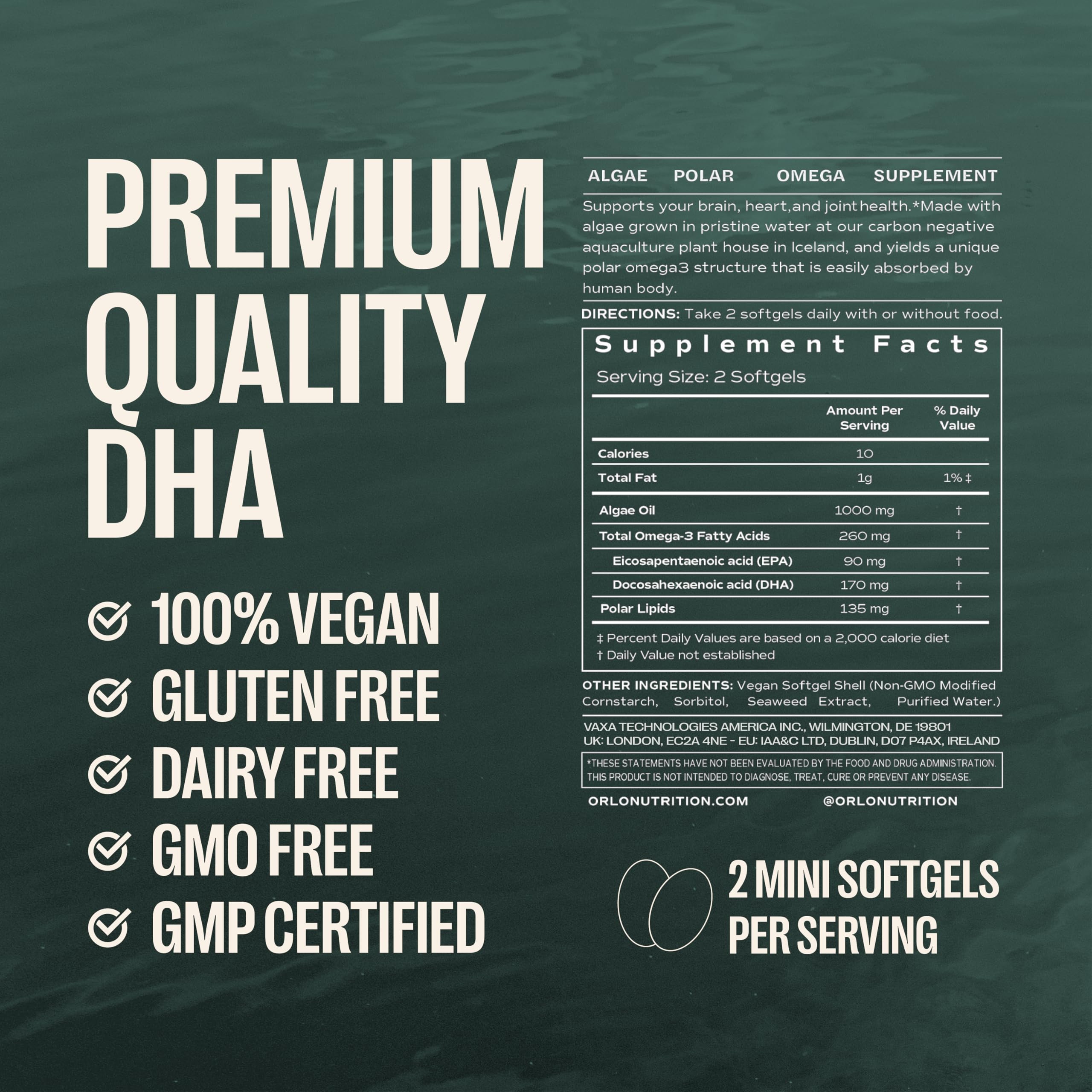 Graphic showing brain health benefits of DHA