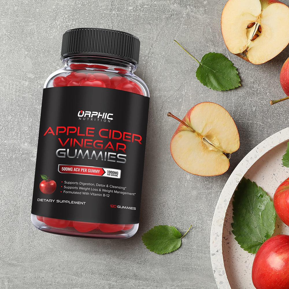 Close-up of Orphic Nutrition ACV Gummies texture