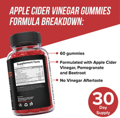 Product label of Orphic Nutrition ACV Gummies