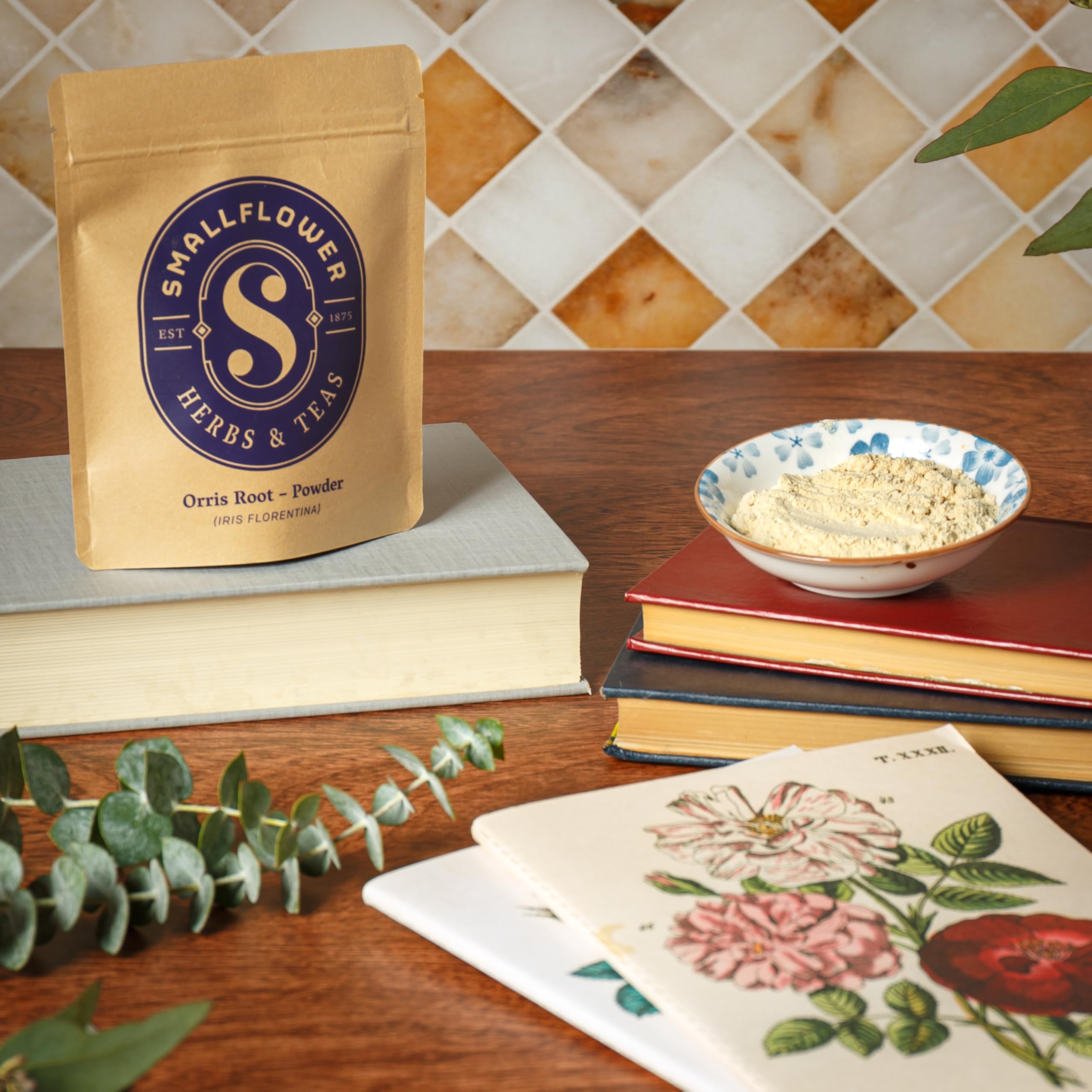 Smallflower Orris Root Powder 2oz packaging and label – image 3