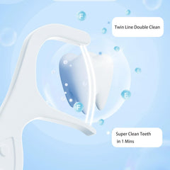 2-in-1 floss sticks and toothpick design
