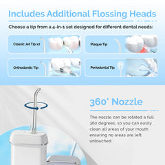 IPX8 waterproof Ortho Water Flosser in shower use