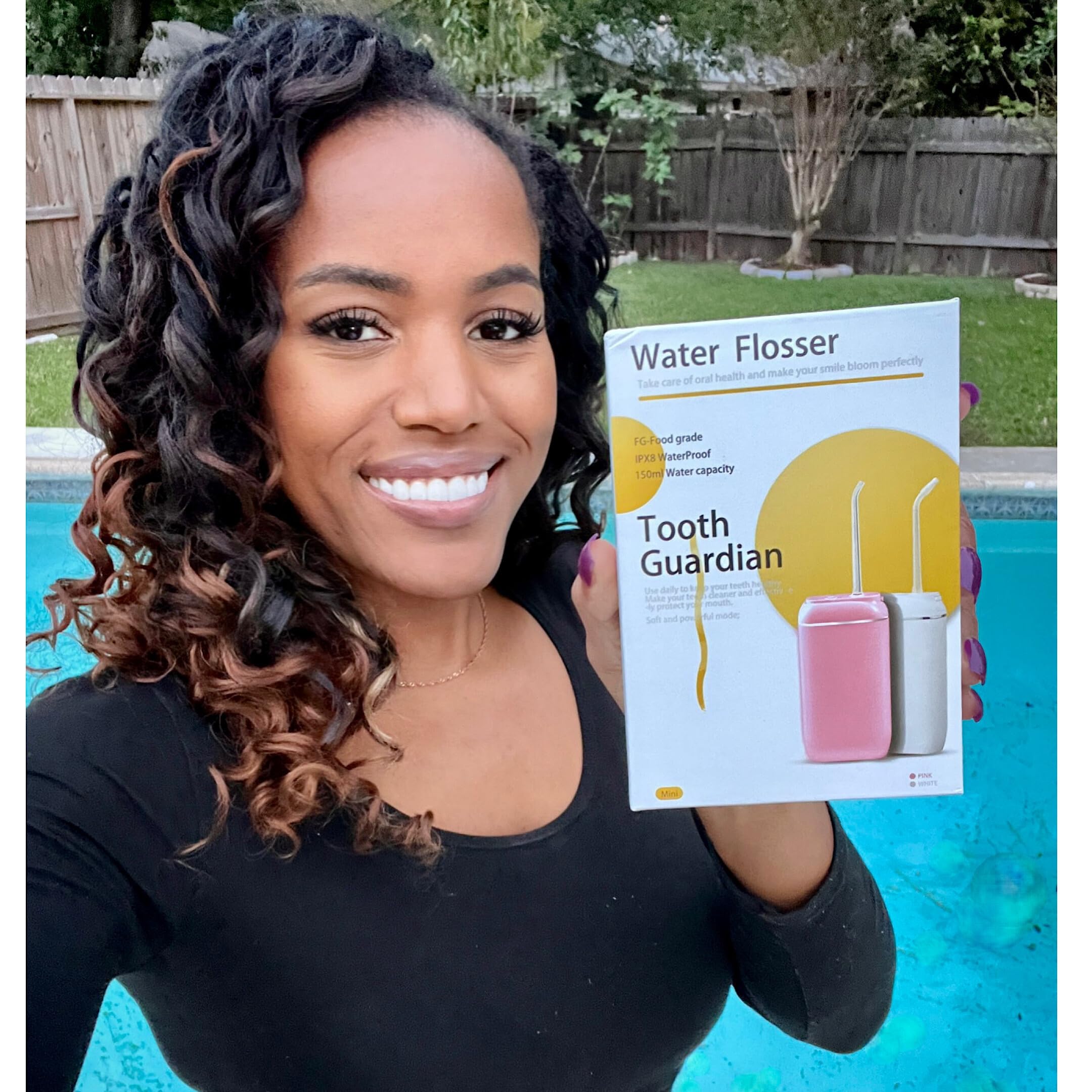 Kids and adults teeth cleaning with Ortho Water Flosser