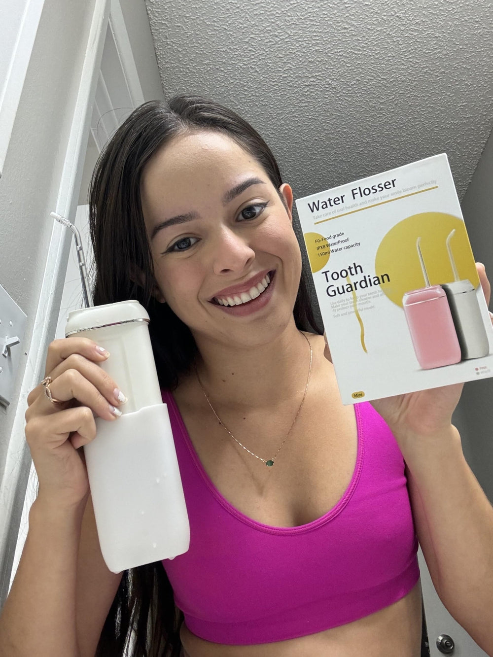 Travel friendly flosser for adults and kids