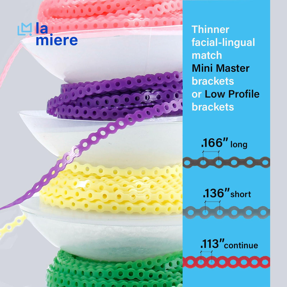 Thermoplastic polyurethane power chains in multiple colors